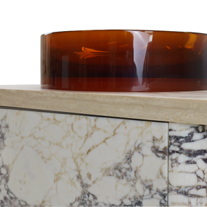 Ensemble de vanité de salle de bains en marbre moderne de luxe Armoires de salle de bains de luxe avec lavabo - Product Image 3