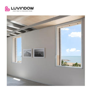 Ventana abatible de vidrio completo de estilo Columpio de América del Norte de diseño moderno con doble acristalamiento para villas y casas - Product Image 1