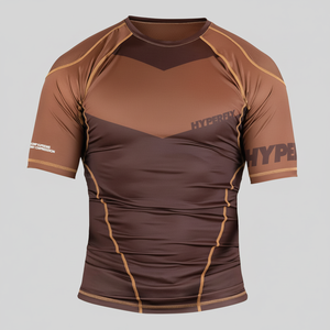 2025 new design Quality Guarantee Polyester and Spandex Quick Dry short Sleeve <b>Rash</b> <b>Guards</b> for <b>Men</b> by Bright Way International - Product Image 1