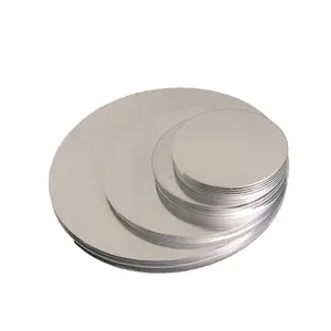 Piringan lingkaran aluminium, lingkaran aluminium lembar aluminium logam memotong lembar lingkaran plat