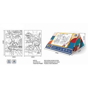 Carta su misura <span class=keywords><strong>Puzzle</strong></span> disegno giocattolo per bambini carta da colorare <span class=keywords><strong>Puzzle</strong></span> disegno giocattoli 2 in 1 <span class=keywords><strong>Puzzle</strong></span> e Kit da colorare - Product Image 1