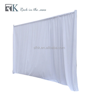 Pipe et drapé toile de fond de mariage toile de fond portable supports rideaux et rideaux fantaisie