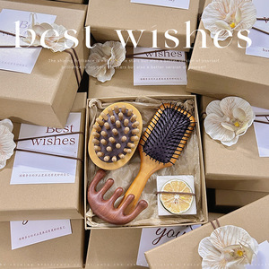 LANJO Wedding Salon Opening Gift Set With Silk Pouch Hairbrush Soap And Peach Jo+ Product For Mother's Day - Product Image 3