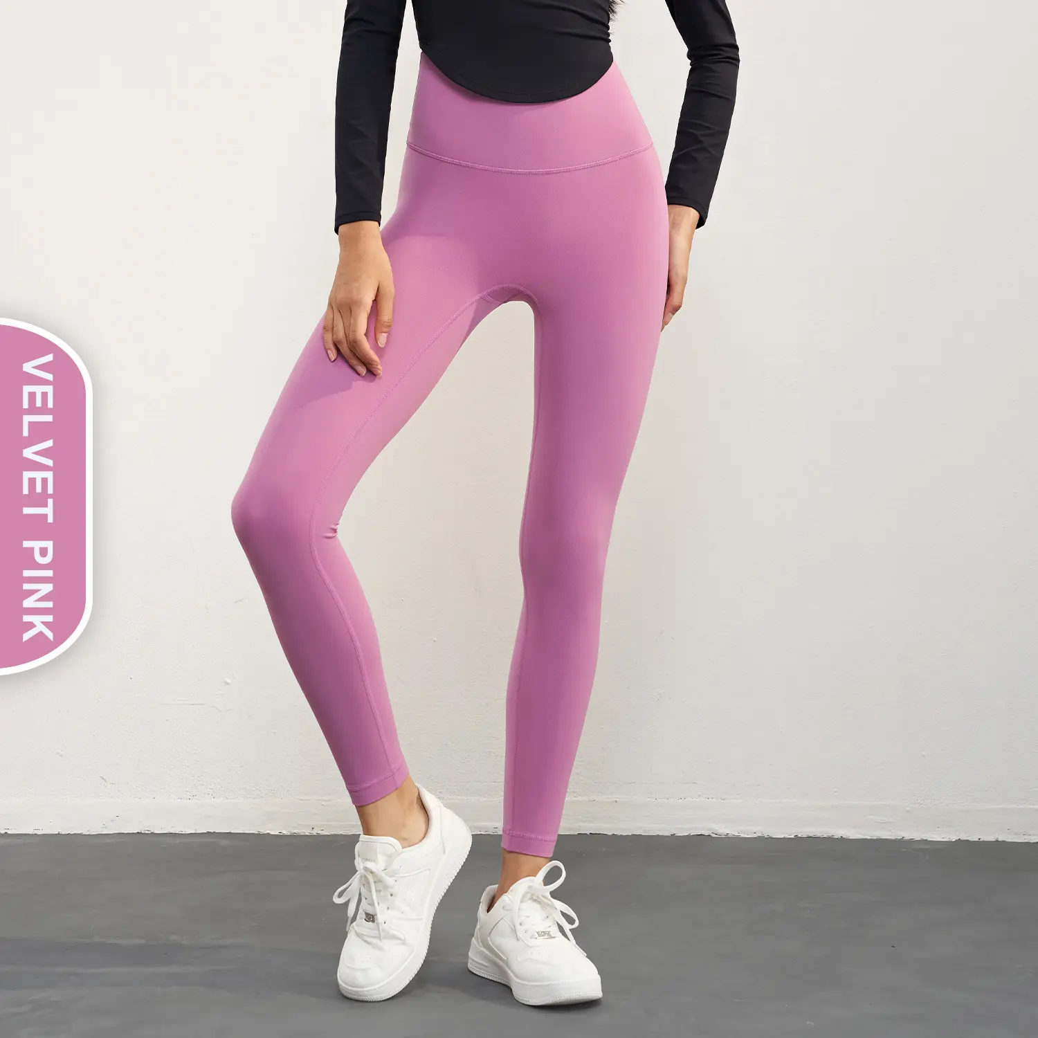 Nuls tessuto in pile autunno inverno pantaloni da Yoga senza cuciture a vita alta da donna pantaloni da Yoga Fitness