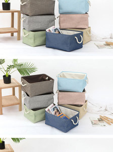Cesta de almacenamiento plegable grande, cubos para ropa, juguetes, libros, organizador perfecto con asas, 3 paquetes - Product Image 6