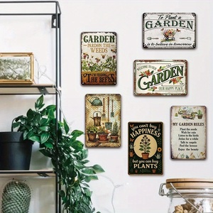Letrero Metálico Vintage para Jardín, Letrero Botánico de Jardinería, Placa de Jardinería, Letrero para Patio - Product Image 2