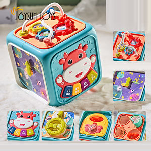 Montessori multi-fonction musique et lumière triez et <span class=keywords><strong>d</strong></span>écouvrez le <span class=keywords><strong>Cube</strong></span> <span class=keywords><strong>d</strong></span>'<span class=keywords><strong>activité</strong></span> jouets pour bébé de <span class=keywords><strong>6</strong></span> à 18 <span class=keywords><strong>mois</strong></span> - Product Image 6