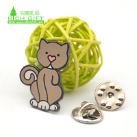 Créez votre propre épinglette en émail personnalisée en alliage de zinc, motif chien de dessin animé, animal, anime, avec impression sérigraphique 2D 3D