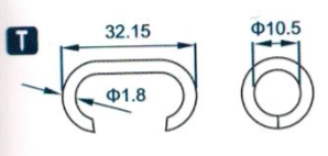 Gabion ปืนยิงตะปู C3 C แหวนหมูสำหรับรั้วลวดตาข่ายสำหรับนกกรงไก่กระต่ายและแหวนหมู - Product Image 2