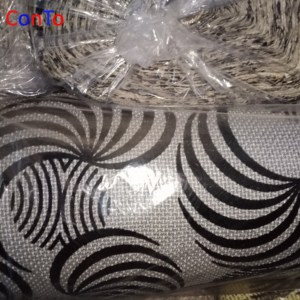 Tela de terciopelo bordada con encaje flocado, sala de estar yute para, sofá, de lujo, <span class=keywords><strong>precio</strong></span> bajo - Product Image 5