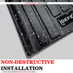 Tapis de voiture avec tapis de siège, tapis de console centrale, tapis de sol pour Defender 90&110 TDi300 TD5, antidérapant - Product Image 4