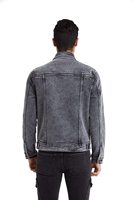 Veste en jean respirante pour hommes de taille plus OEM personnalisée tissu en coton de haute qualité de lavage aux pigments des fournisseurs chinois
