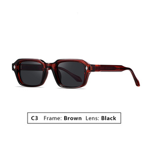 Finewell SZ8106 New Fashion 2025 Luxury Vintage Custom Logo Small <b>Square</b> UV400 Full Rim <b>Sunglasses</b> Unisex - Product Image 6
