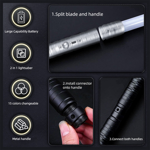 Offre Spéciale sabre laser jouet 7 ou 16 ou 20 couleurs Starwars Laser sabre épée accessoire métal Laser lame RGB NEO sabre laser - Product Image 6