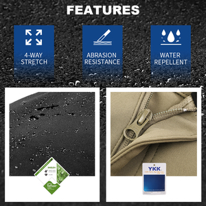 Pantalones Tácticos de Invierno Emersongear, Pantalones de Senderismo Impermeables de Softshell Color Caqui, Disponibles en Stock - Product Image 6