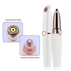 IFINE Beauty 2 1 Maquinilla <span class=keywords><strong>de</strong></span> afeitar eléctrica <span class=keywords><strong>Depiladora</strong></span> indolora para la cara Área del bikini Recortador <span class=keywords><strong>de</strong></span> <span class=keywords><strong>cejas</strong></span> eléctrico Removedor <span class=keywords><strong>de</strong></span> vello facial Hogar - Product Image 6
