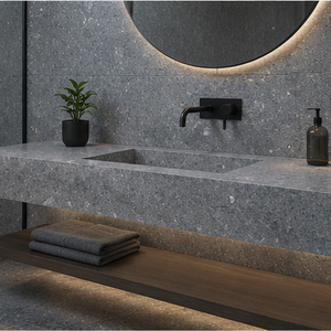 Ubatuba Granite Tile <b>Sandblasted</b> Minimalist Design Style Durable UNION Brand for Kitchen Bathroom Dining Applications - Product Image 6