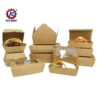 Machine à boîtes de papier kraft écologique entièrement automatique à double station pour emballage de fast-food de repas en papier simple boîte de riz pour le déjeuner formant la machine