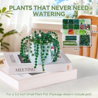 Kit de perles en verre vert pour plantes, perles en forme de feuilles et de fleurs pour la création de bijoux et l'artisanat DIY