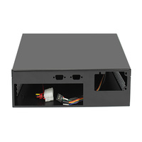 Ordinateur industriel personnalisable Mid Tower Mini ITX J1900, panneau en acier et alliage d'aluminium, Mini HTPC domestique, Mini-ordinateur horizontal avec alimentation flexible