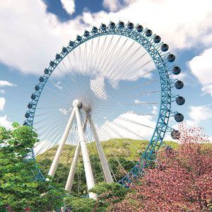 Rueda de la Fortuna de 120m en Venta para Parques de Atracciones, Uso en Exteriores, Material de Acero Resistente - Product Image 2