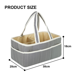 Organizador de Pañales de Nailon Grande, Portátil, con Asa Larga, Bolsa de Almacenamiento Multifuncional con Bolsillo Lateral <span class=keywords><strong>para</strong></span> Artículos Esenciales del Bebé - Product Image 2