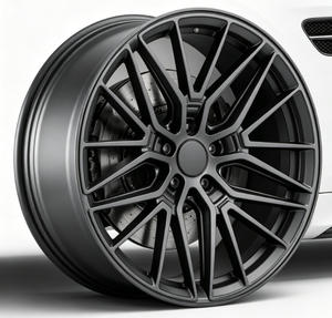 Nouvelle jante en alliage d'aluminium coulé multi-rayons RUNLUN 18/19/20Wide8.0/8.5/9.0/9.5CPD5X114.3/100/108/112/120 Gris Satiné/Noir Brillant - Product Image 2