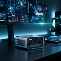 Mini station de travail FA80G, AMD Ryzen 7 9800X3D + RTX 5090M 24G, sortie 5 écrans et double LAN 2.5G, PC de jeu ultra-compact AM5