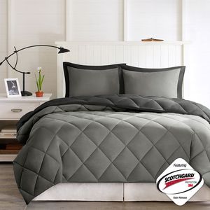 DB 3M Scotchgard Diamond Quilting Reversible Down Juego de edredón alternativo Ropa de cama de calidad superior - Product Image 6