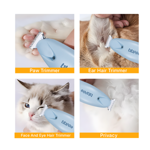 LILIPRO Professional PT206L Tondeuse à pattes de chien Tondeuse électrique à deux vitesses pour les oreilles des animaux domestiques Rasoir à faible bruit pour chat avec lumière LED - Product Image 3