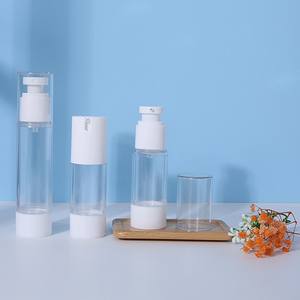 Usine <span class=keywords><strong>pas</strong></span> <span class=keywords><strong>cher</strong></span> prix 30-50ml ABS pour clair pompe sans air crème bouteille 100ml blanc plaqué PS cosmétique <span class=keywords><strong>seringue</strong></span> pour shampooing Lotion fo - Product Image 3