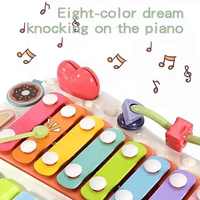 Kid Montessori Multifunctional Cake Rainbow Baby Music Plastic Percussion Instrument Kid Toy