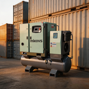 Compresor de Aire de Tornillo Silencioso Todo en Uno MIKOVS de 7.5kW 10HP 11kW 15HP con Secador de Aire - Product Image 1