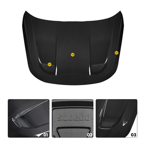 Sooqoo ฝากระโปรงมีช่องระบายอากาศทำจากคาร์บอนไฟเบอร์แบบแห้งเหมาะสำหรับรถ BMW G87 M2 2 G42 <span class=keywords><strong>2023</strong></span> + ฝาครอบเครื่องยนต์ด้านหน้าน้ำหนักเบาสำหรับรถแข่ง - Product Image 6