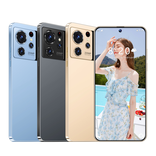 UK US AU EU New Design 6.8hd S24 Ult Smartphones 16GB 512GB A9 2024 Mobile Phone