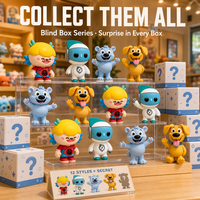 Figurine de personnage de dessin animé en PVC personnalisée OEM, mascotte chien, décoration de bureau, ornement souvenir, figurines d'action 3D Anime, bibelots