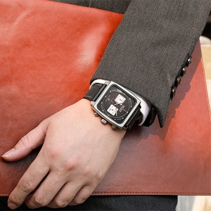 Nuevo Reloj Cronógrafo Megir 2022 para Hombre, Esfera Cuadrada 2182, Reloj Multifunción con Cronógrafo, Relojes de Cuero para Hombre - Product Image 5