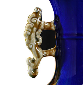 Vase en céramique de porcelaine rouge émaillée à la main pour décoration intérieure de luxe traditionnel chinois antique - Product Image 2