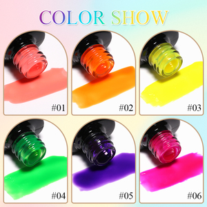 IMTITI - Juego de Esmaltes de Gel de Neón de Alta Pigmentación en 6 Colores, Logotipo Personalizado, Gel UV de Marca Privada, Esmalte de <span class=keywords><strong>Uñas</strong></span> de Gel de Neón Fluorescente - Product Image 3