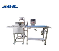 Nouvelle machine automatique d'enrobage de chocolat Sauce au chocolat enrobant la machine de traitement des aliments de collation