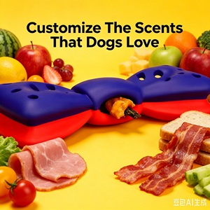 Juguete de Goma para Perros de Lujo, Resistente e Indestructible, con Diseño de Lazo Rojo y Azul, de Alta Calidad y Gran Impacto Visual - Product Image 3
