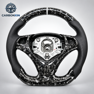 Volant de voiture en cuir et fibre de carbone forgée pour BMW E92 E90 E91 E93 E82 E88 E87 E84 E89 G20 F20 E92 F30 F32 E87 E91 X5 F15 - Product Image 1