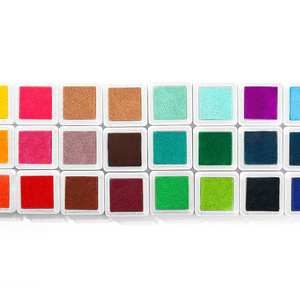 24 colori per bambini <span class=keywords><strong>pittura</strong></span> con le dita del timbro di gomma del timbro di gomma del pigmento dei Graffiti stampa da tavolo 3*3 strumento di <span class=keywords><strong>pittura</strong></span> del palmo della scuola materna - Product Image 2
