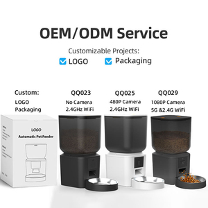 OEM 7L WiFi กล้องเครื่องป้อนสัตว์เลี้ยงอัตโนมัติ App เวลาเชิงปริมาณส่วนควบคุมการบันทึกเสียงแมวสุนัขเครื่องจ่ายอาหารอัตโนมัติ - Product Image 2
