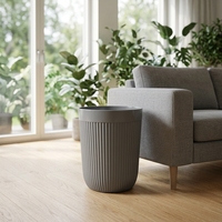 Pot de fleurs suspendu moderne et minimaliste, décoratif pour jardin, de luxe, léger, de haute qualité, avec trou de drainage, en matériau PP durable