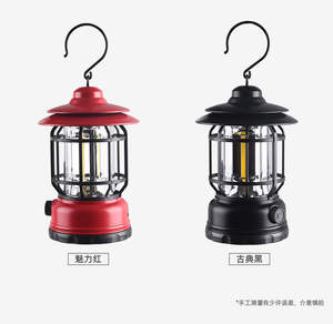 Yeni açık retro amerikan tarzı kamp ışık 3-<span class=keywords><strong>gear</strong></span> ayarlanabilir taşınabilir kamp çadır el feneri - Product Image 5