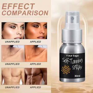 Etiqueta privada Tono de bronce Bronceado sin sol <span class=keywords><strong>Spray</strong></span> de agua Hidratante Potenciador corporal con colágeno y aloe vera Autobronceador personalizado - Product Image 2