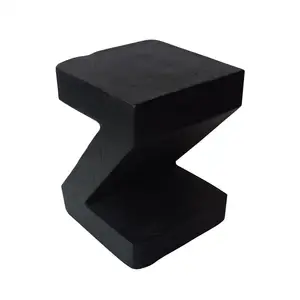 Z Shaped Modern Coffee Table For Home Living Light Concrete Outdoor Accent Table Living Room Side Table