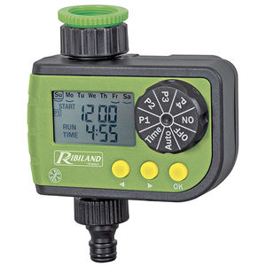 Temporizador de agua digital para jardín Ribland, controlador de riego programable automático de 1 pulgada y 3/4 de pulgada para plantas y césped al aire libre - Product Image 1