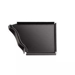 Capuchon d'extrémité de <span class=keywords><strong>gouttière</strong></span> en aluminium <span class=keywords><strong>noir</strong></span>, blanc, marron, couleur amande, 4 pouces, 5 pouces - Product Image 2